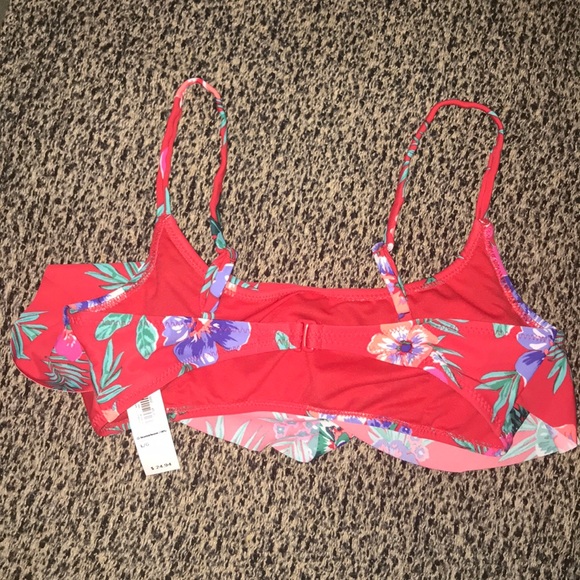 Old Navy swimsuit Bikini Top Large floral NWT - Picture 2 of 3